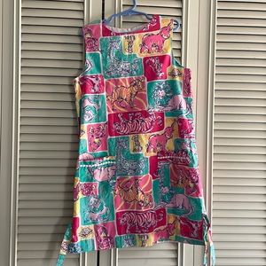 Lilly Pulitzer Zoo Animals Girls shift dress size 10